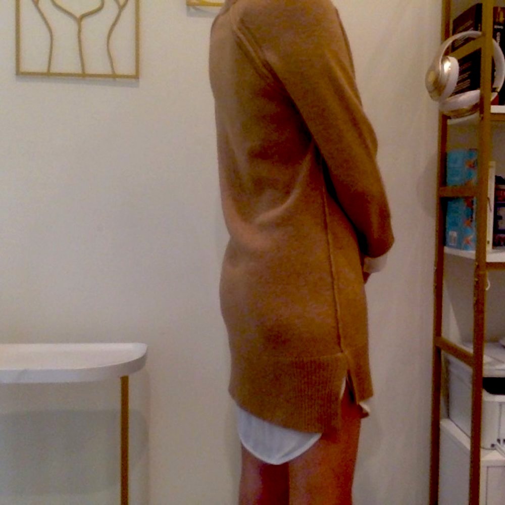 Brochu Walker Camel Knit Sweater Dress